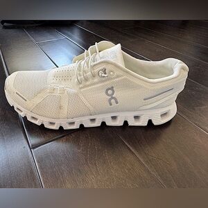 On Running White Sneakers size 10.5  - nearly new worn once!